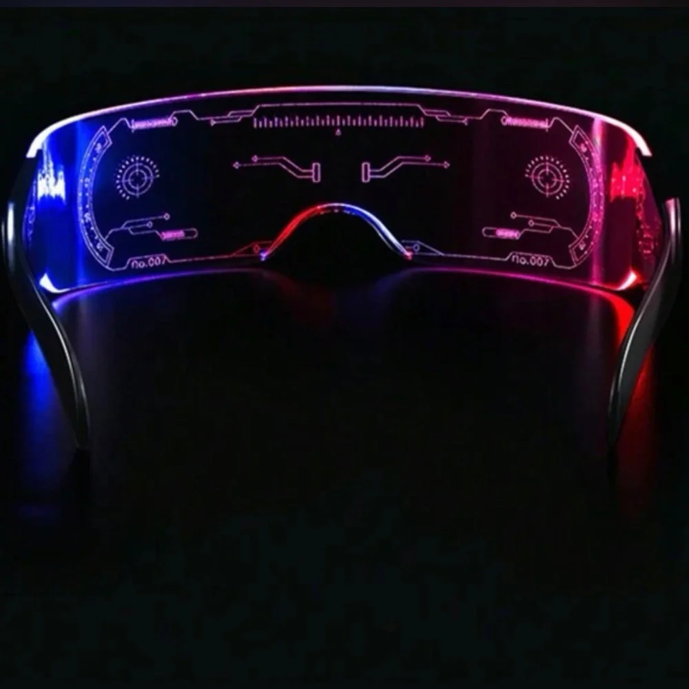LED FLASHING GLASSES! CLUBS, COSTUME, UNIQUE
